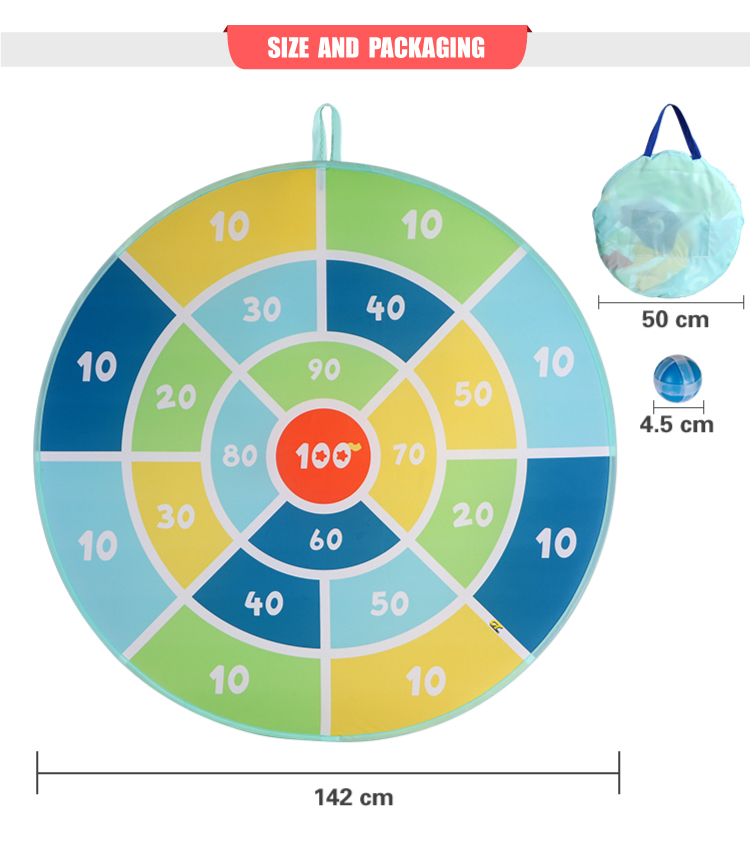 Jumbo Soft Sticky Target games Plate Dart Board Toy Children's Dart Sticky Ball Target Throwing Sticky Ball Toys Giant Safety Darts