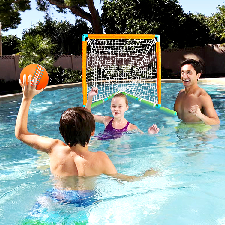 Fun Mini Hockey Sticks Game Play at the Pool