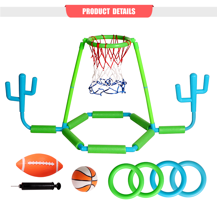 Water basketball, water ring throwing game