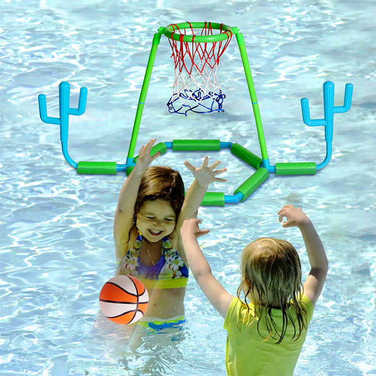 Water basketball, water ring throwing game