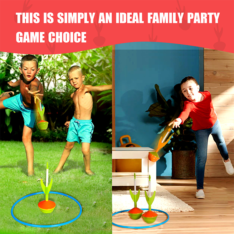 Outdoor Indoor Plastic Horseshoes and Darts Combo Set Lawn Games and Outdoor Games for Kids (Two Fun)