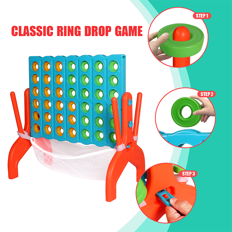 Giant Connect 4 with Carry Bag for Kids 4 in a Row Connect Puzzle Play Indoor Outdoor Backyard