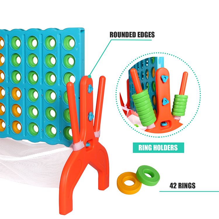 Giant Connect 4 with Carry Bag for Kids 4 in a Row Connect Puzzle Play Indoor Outdoor Backyard