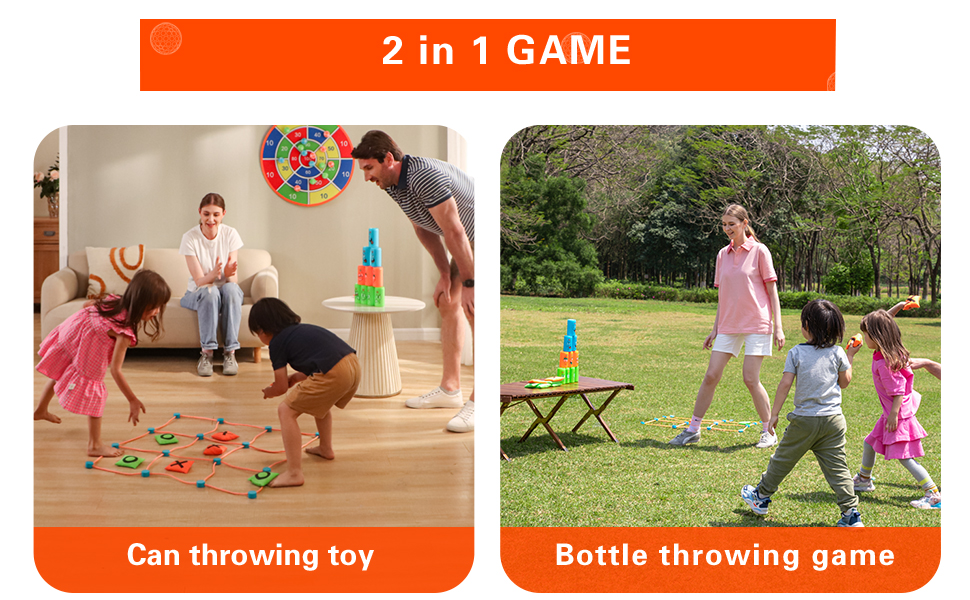 Sandbag Bottle Throwing Game   Tic-Tac-Toe Throwing Game Set