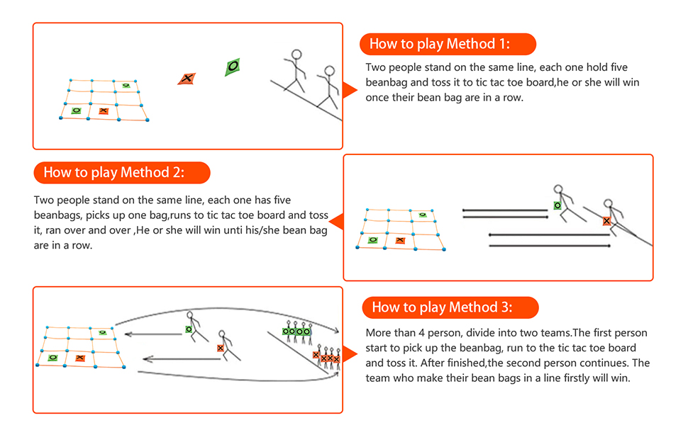 Sandbag Bottle Throwing Game   Tic-Tac-Toe Throwing Game Set