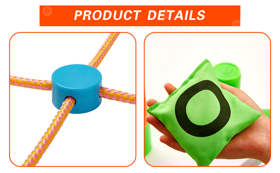 Sandbag Bottle Throwing Game   Tic-Tac-Toe Throwing Game Set