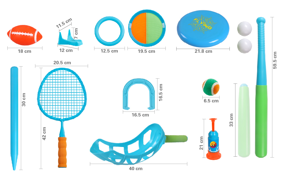 Tackle and throw, hoops and horseshoes   Frisbee   Badminton   Baseball