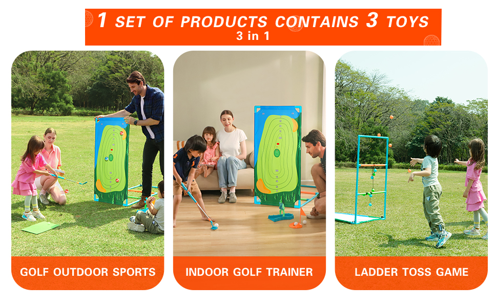 Golf Knife Game   Ladder Throwing Game   Golf Training Toy