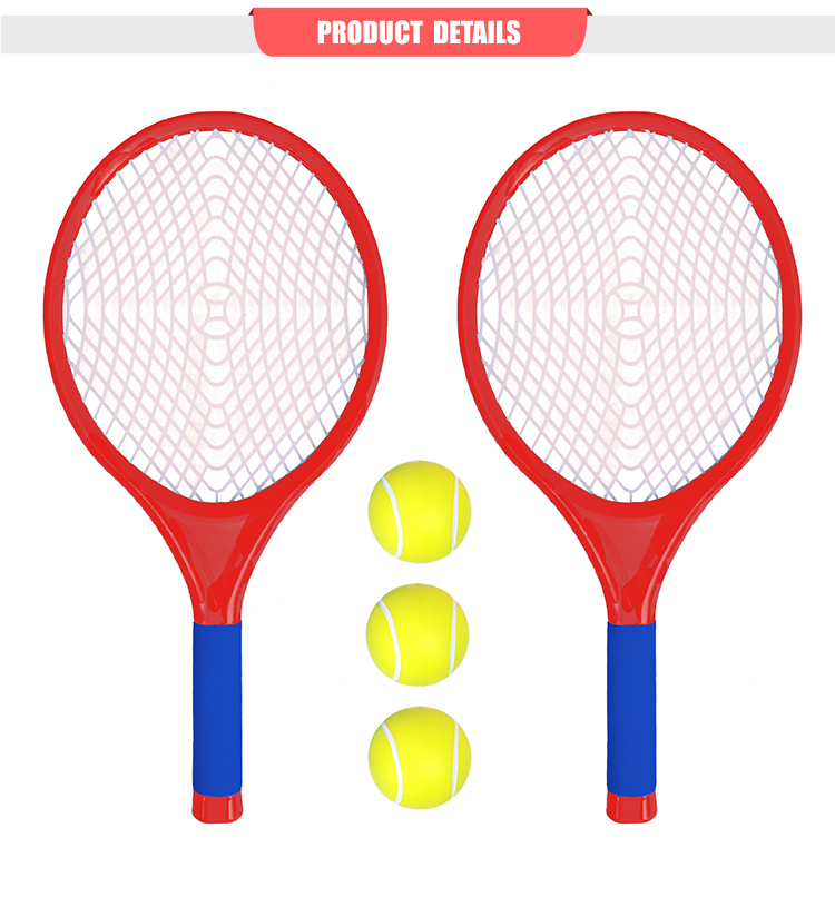 Children's tennis rackets, outdoor sports, 3 tennis balls and a pair of rackets