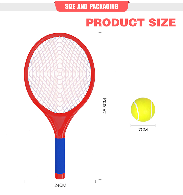 Children's tennis rackets, outdoor sports, 3 tennis balls and a pair of rackets