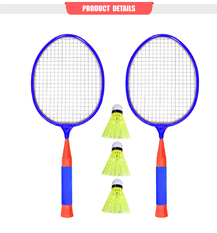 Children's badminton rackets, outdoor sports, 3 balls and a pair of rackets