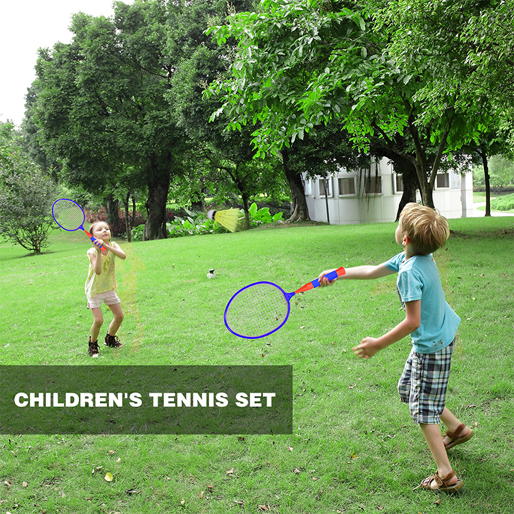 Children's badminton rackets, outdoor sports, 3 balls and a pair of rackets