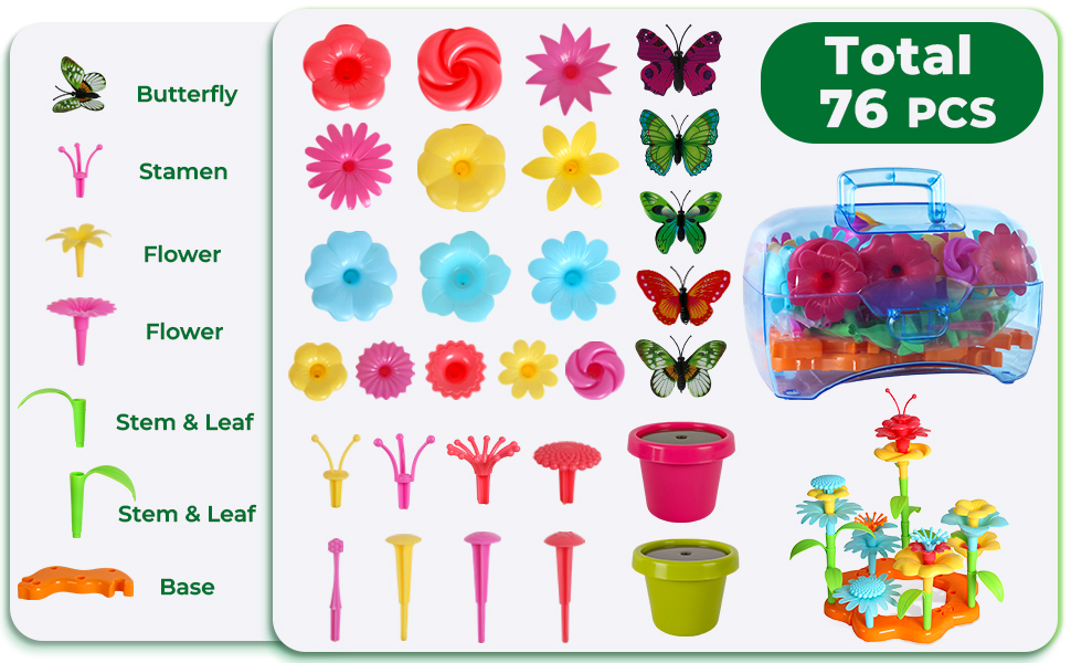 FLOWER GARDEN BUILDING TOYS