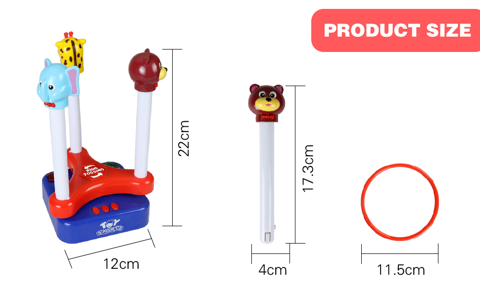 SPINNING MUSIC RING TOSSING GAME