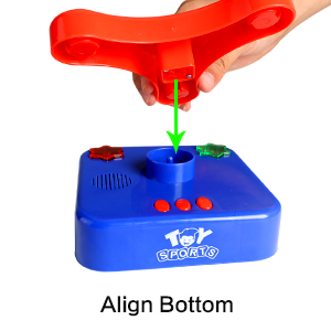 SPINNING MUSIC RING TOSSING GAME