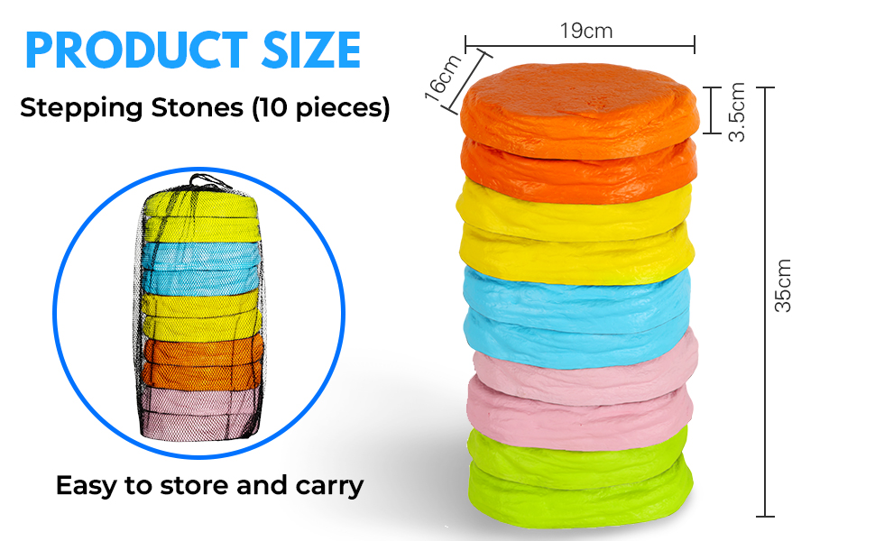 Soft non-slip balancing stepping stones - develop children's balance and coordination and improve motor skills - stepping stones for children, suitable for indoor and outdoor use