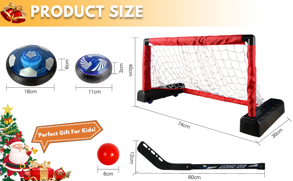 3 in 1 mobile goal, hockey, cultivate interest, young training sports, indoor, air powered ball, football