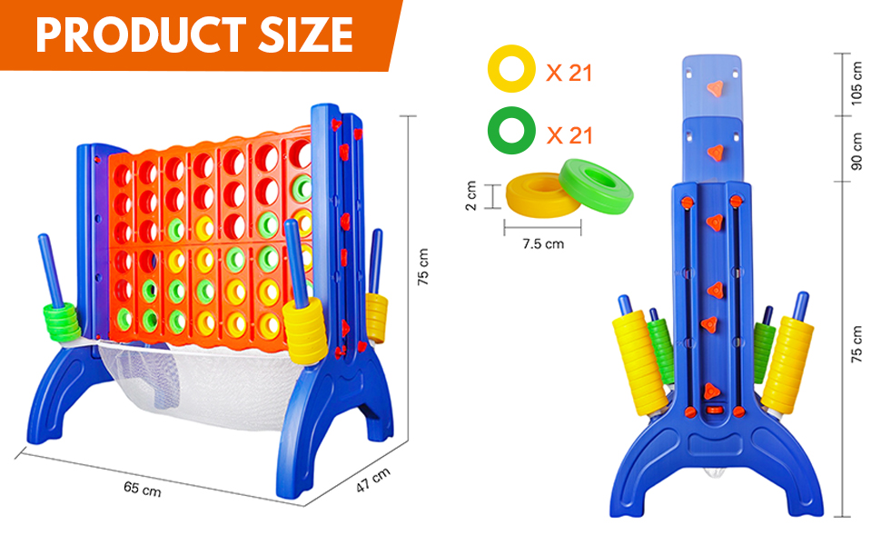 Giant Lift Connect 4 Kids 4 Row Connect Playhouse Indoor and Outdoor