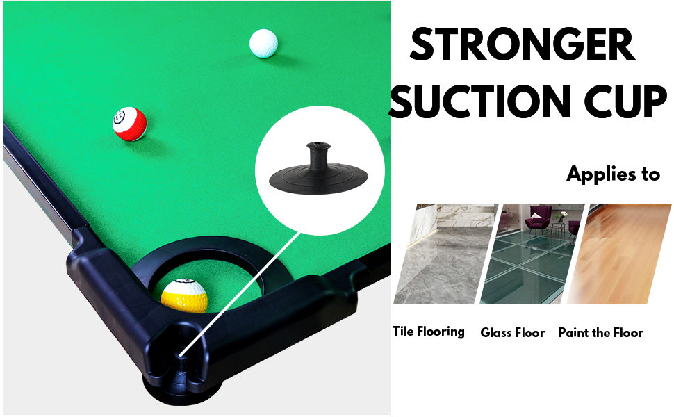 Golf and pool table combination floor game for kids and adults indoors