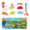 2 colorful golf clubs indoor outdoor sports toy set