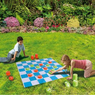 Children's chess game set indoor and outdoor giant chess board