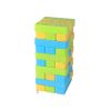 Tumbling Tower Stacking Toy and Dominoes Tabletop Game (Set of 30)