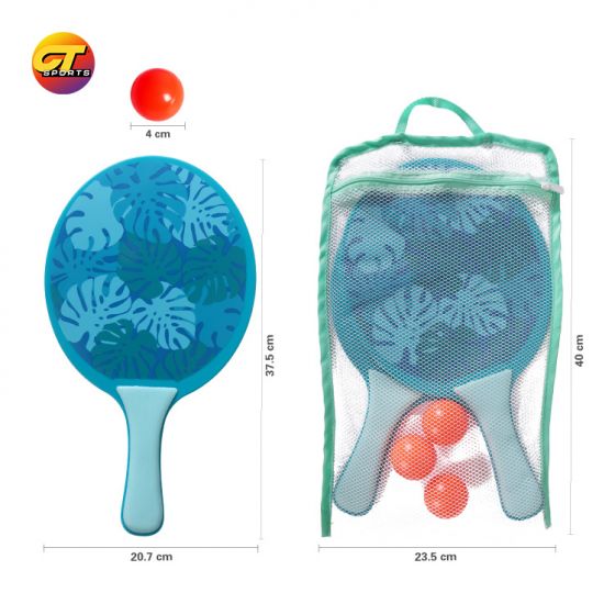 High quality racket beach tennis wooden beach paddle kids toys