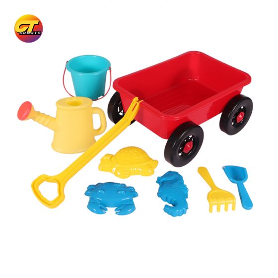 Children's sand toy set stroller beach sand plastic toy set