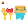 6 Piece Beach Sand Toy Set Castle Bucket Shovel Kit Multicolor Toddler