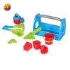 Outdoor sand toy kit comes with ball, shovel, spray bottle and mold