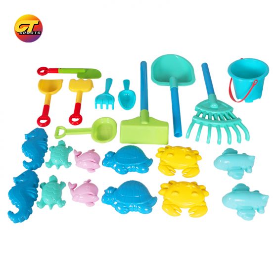 Children's beach toy set sand bucket, mold, shovel, etc.