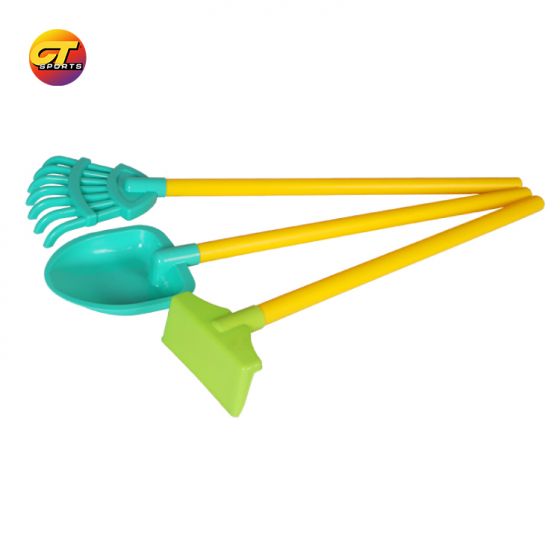 Kids Large Beach Shovel Rake, Kids Sandbox, Long Handle, 3-Pack