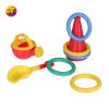 Beach children's plastic toy set, throwing ring, watering can, etc.