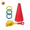 Beach children's plastic toy set, throwing ring, watering can, etc.