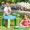 Children's beach table set, including basin, sand table, track, ball, etc.