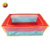 Children's foldable square pool with ball playground tent house