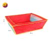 Children's foldable square pool with ball playground tent house