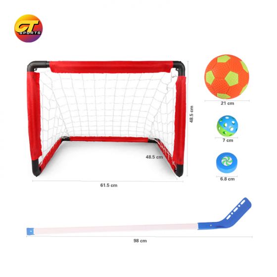 Hockey set comes with 2 goals 2 sticks kids sports training