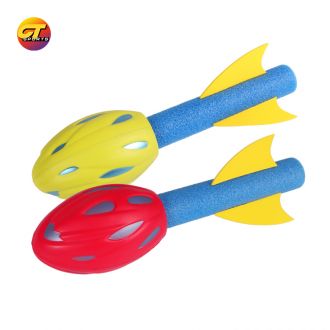 Outdoor pu ball rocket toy kids missile throwing toy beach