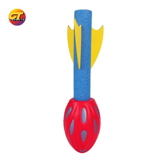 Outdoor pu ball rocket toy kids missile throwing toy beach