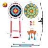 Children's bow and arrow archery toy set standing target outdoor toys