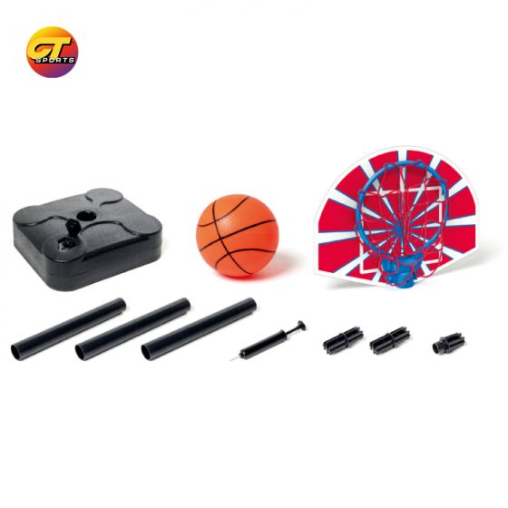 Children's home indoor adjustable mobile basketball stand