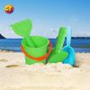 Children's beach toy set with car, letter mold, animal mold