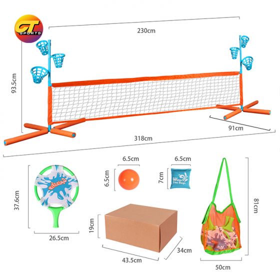 Pool Tennis Set - Water Games for Adults and Kids - Pool Float Toys