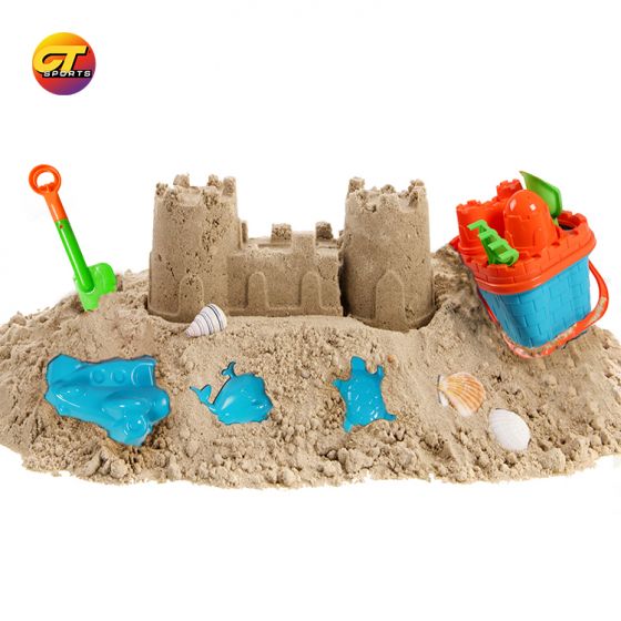 Beach toys, cone buckets, ring throwing children's toys