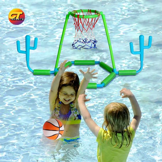 Water basketball, water ring throwing game