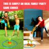 Children's outdoor and indoor horseshoes and darts toy set