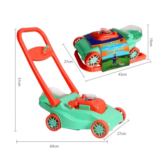 Lawnmower toys for kids, for men and women (pink, green and green)