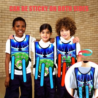 Dodgeball, sticky vest 2 in 1 throwing target/tail pull outdoor parent-child