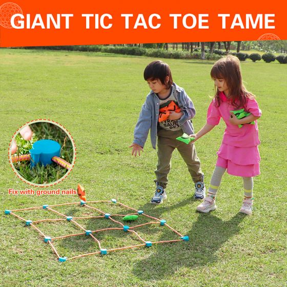 Bean Bag Bottle Throwing Game + Tic-Tac-Toe Throwing Game Set